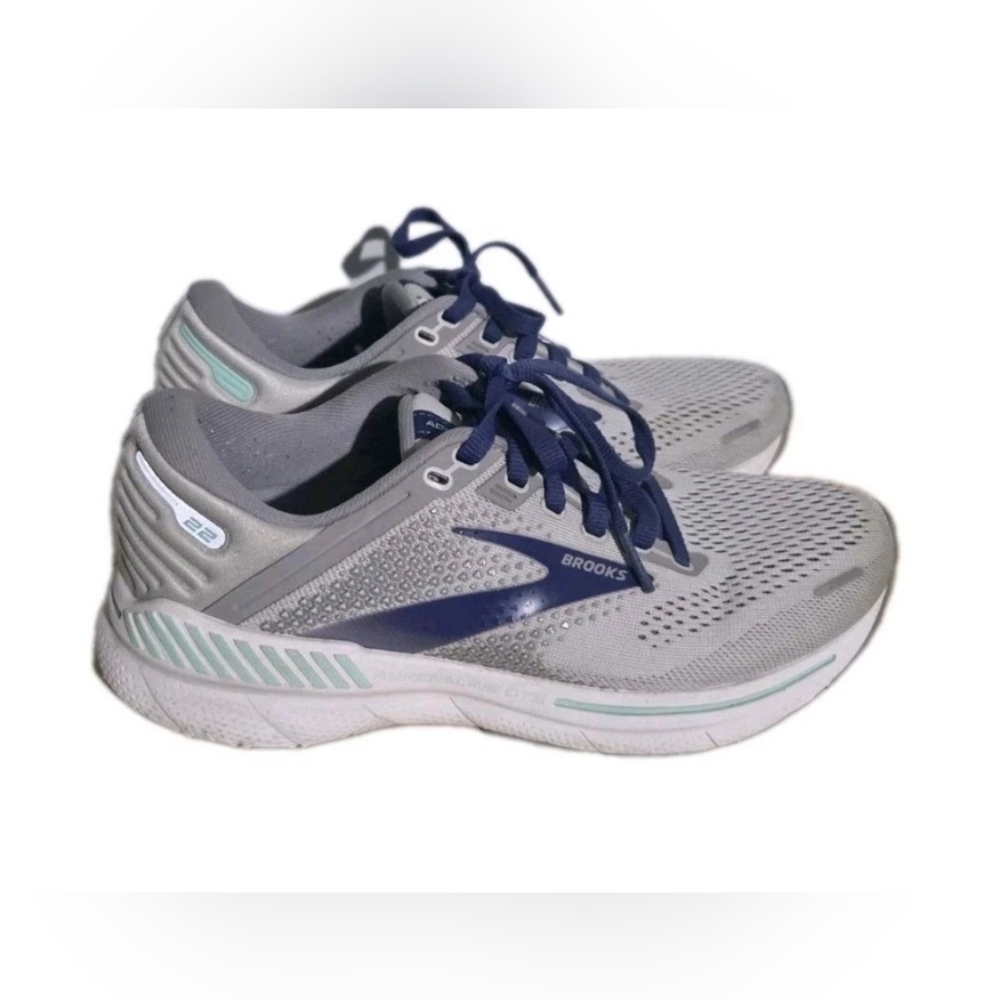 Brooks Women's Adrenaline GTS 22 Gray Running Shoes Size 6.5